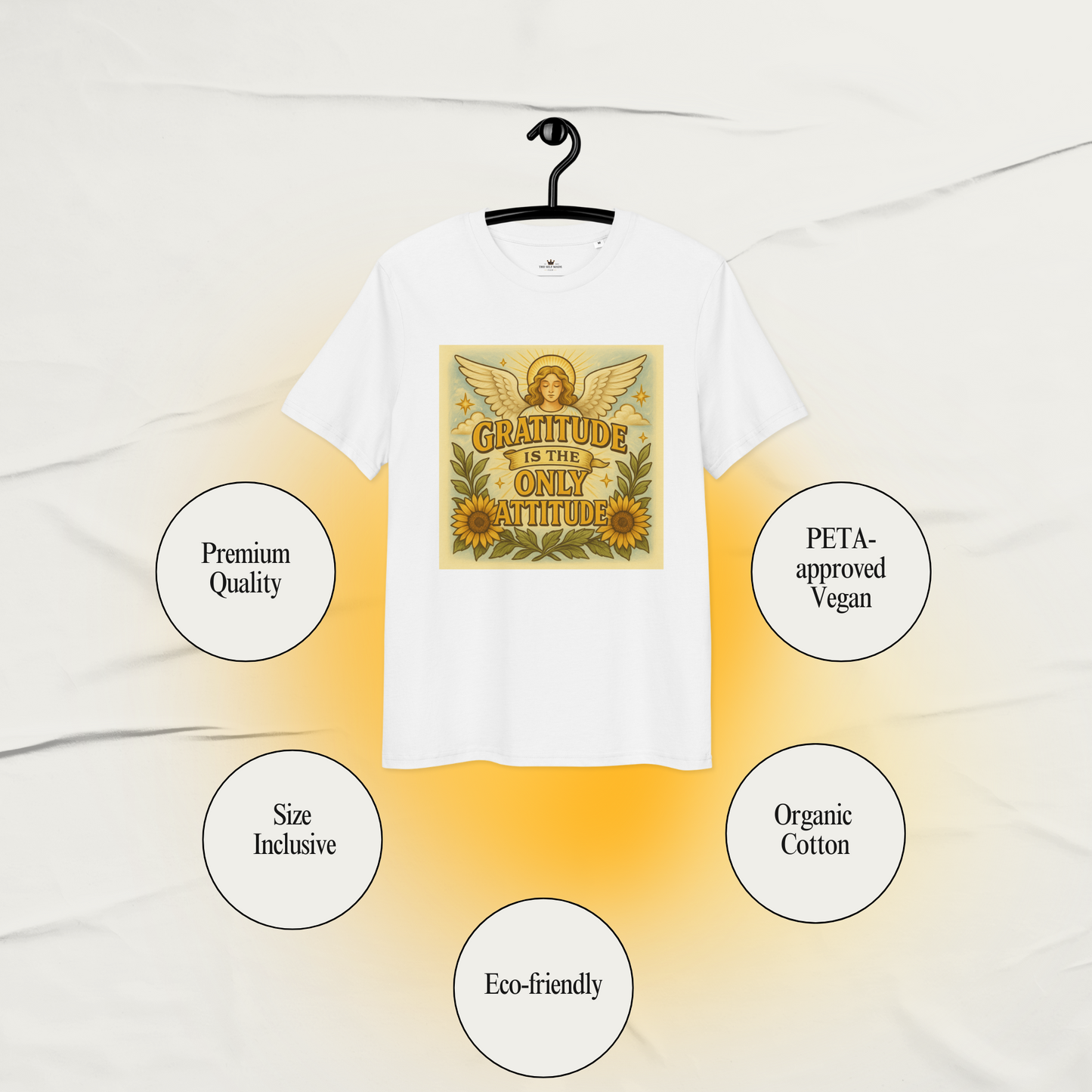 "Gratitude Attitude" organic cotton t-shirt